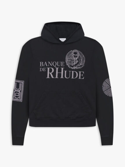 Rhude Banque De Hoodie Black